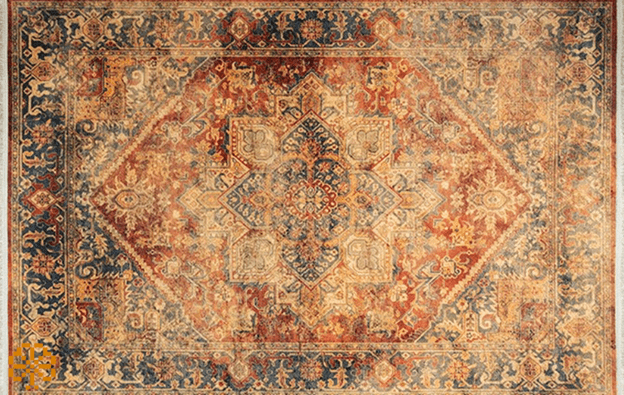 distressed rugs have a faded appearance